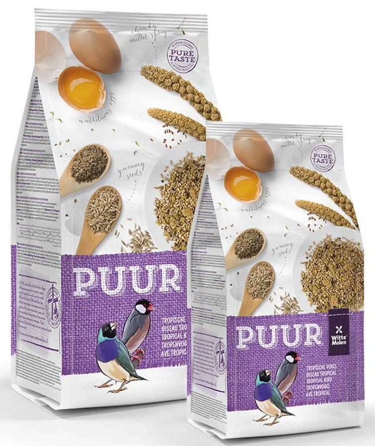 Puur fuglefoder til tropiske fugle 750 g